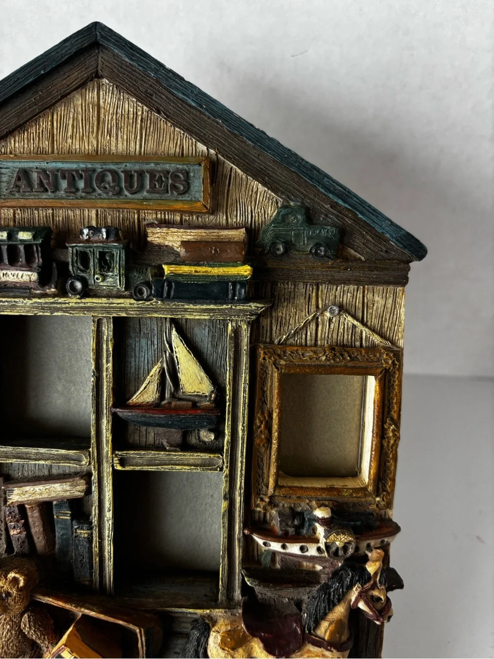 1995 Figi Graphics 3d Antique Toy Shop Picture Frame Collage